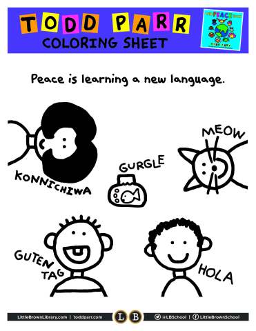 Todd Parr Coloring Page