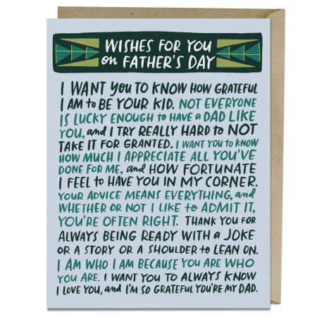Wishes For You Father’s Day Card