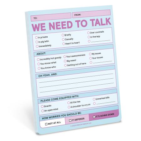 We Need To Talk Nifty Note – Memo Checklist Pad